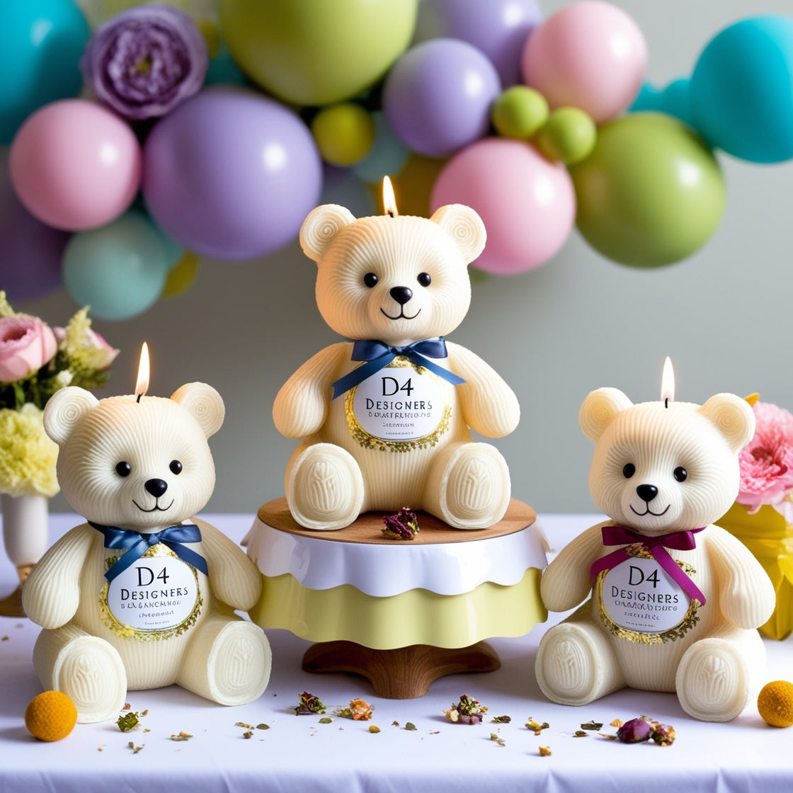 Cute Bear Candles🧸✨
