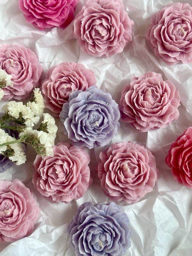 Elegance flower candle β¨