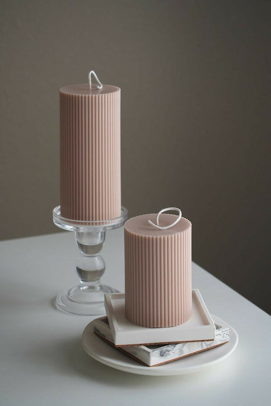 "Nature's Serenity Pillar Candle Set"💕