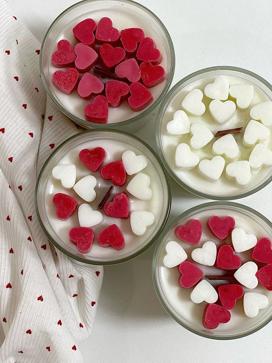 Topped heart jar candle✨🕯️