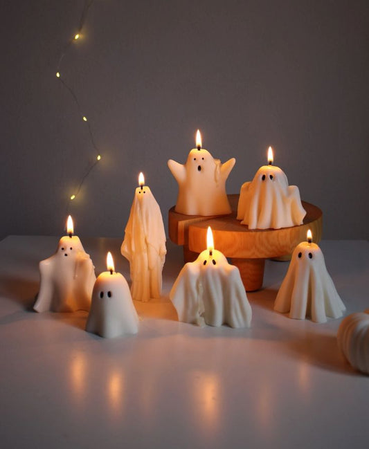 Ghostly Glow – Mini Boo Candle Collection👻🕷️💀
